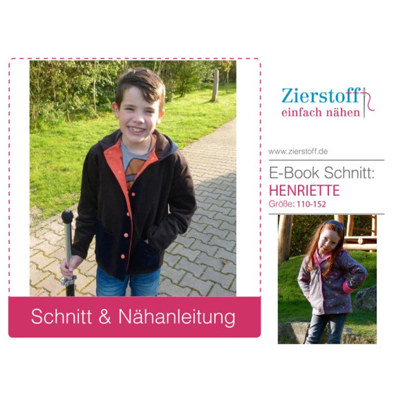 E-Book - Jacke/Wendejacke „Henry & Henriette“, Gr. 110 – 152